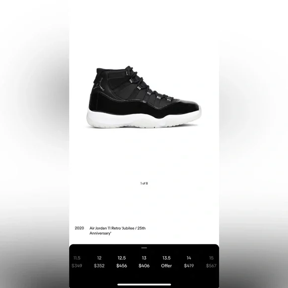 Air Jordan 11 Retro High Jubilee 25th Anniversary Size 13